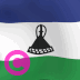 Landesflagge von Lesotho, Elgato-Streamdeck und Loupedeck animierte GIF-Symbole als Hintergrundbild für die Tastenschaltfläche